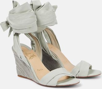 Christian Louboutin Melides Du Desert 85 espadrille wedges