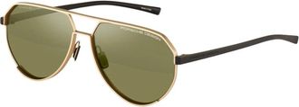Porsche Design P8996 Zonnebril - Heren - Zonnebrillen - Geel - 61 MM - Accessoires