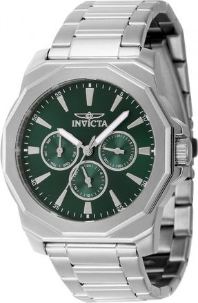 Invicta Speedway Date-Day Quartz Green Dial Mens Watch 46844