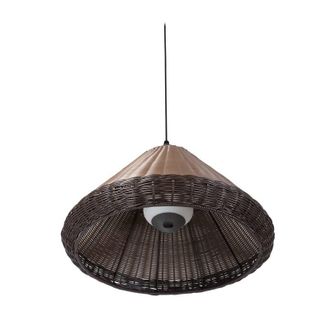 Faro Barcelona Faro Saigon - Colgante Domo Marr&oacute;n, E27, Ip65