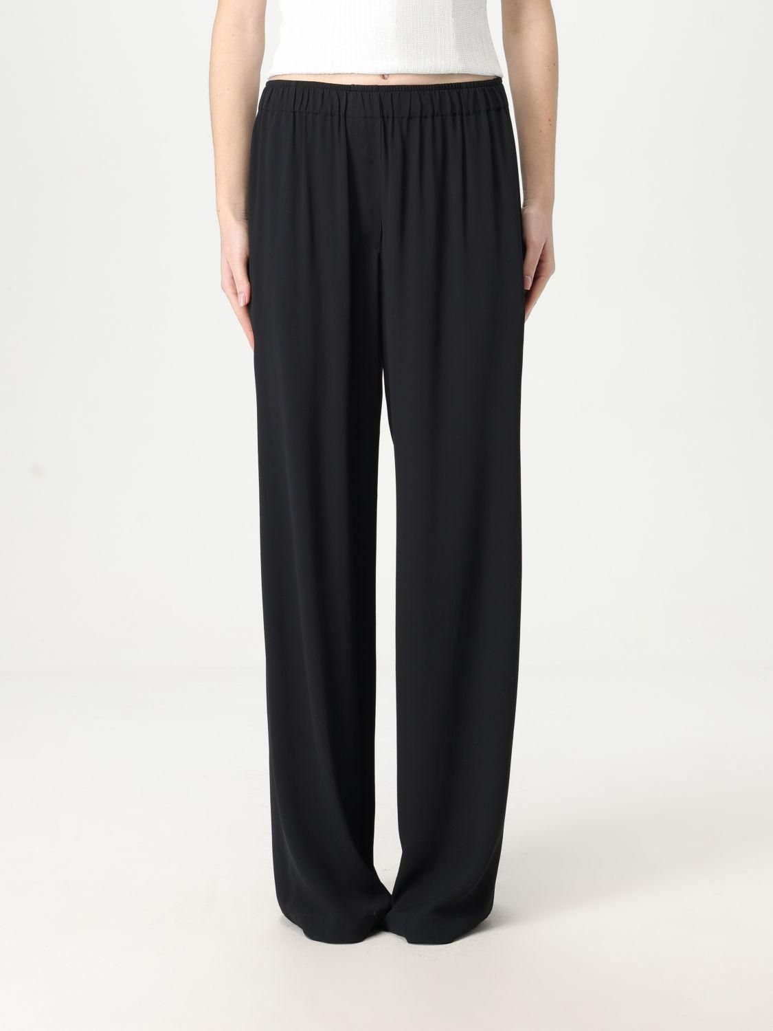 パンツ FEDERICA TOSI Women Straight Pants FTE24PA1190VI0142 Black Women's Federica Tosi Casual Pants | ShopSimon