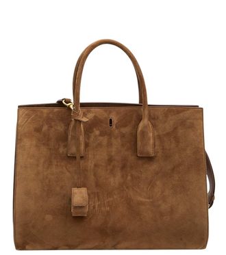 Saint Laurent Brown Sac De Jour Large Tote