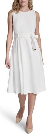 DKNY Sleeveless A-line Midi Dress in Cream at Nordstrom Rack, Size 10