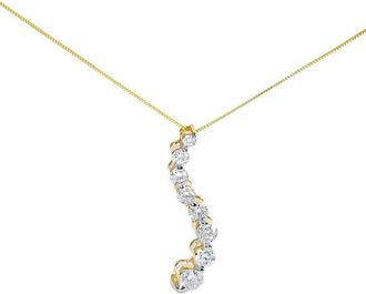 House of Brilliance Haus Of Brilliance 14K 3.00 Ct. Tw. Diamond Pendant Necklace