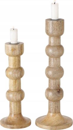 Wadiga Boltze Candelabros Artesanales Madera Natural De Mango