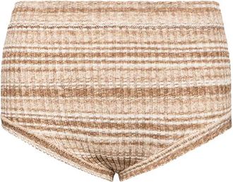 Moncler Moncler Striped Mini Shorts, Women, Beige, Size: L