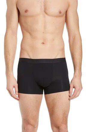 Hanro Cotton Essentials Cotton Boxer Brief in All Black at Nordstrom, Size Xx-Large
