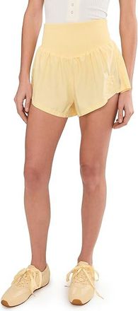 Free People Movement Carpe Diem Shorts Womens Shorts Sunlit Yellow : MD (Womens 8-10), Elastane/Nylon