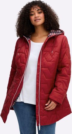 Sheego Steppjacke SHEEGO, Damen, Gr. 44, kirsche, 100% Polyamid, B&uuml;ndchen:95% Polyester, 5% Elasthan, Wattierung:100% Polyester, unifarben, Jacken Steppjacke