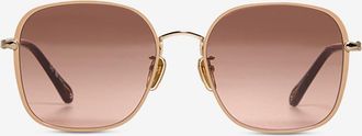 Chloé Quadratische Sonnenbrille mit welligen Bügeln