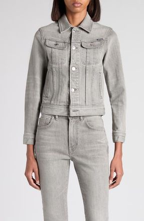 Tom Ford Stonewashed Comfort Denim Trucker Jacket in Ig155 Grey Wash at Nordstrom, Size X-Small