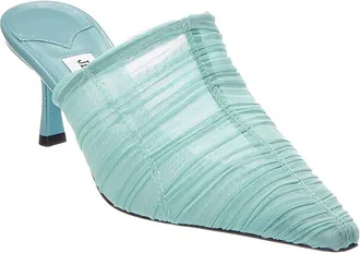 Jimmy Choo London Lotta 65 Ruched Tulle Mule