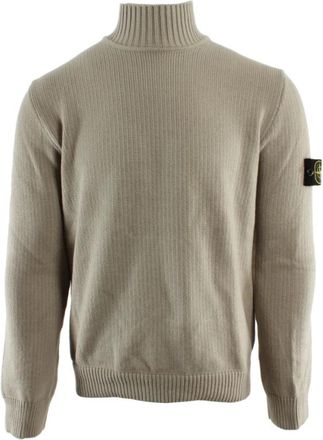 Stone Island Turtleneck Trui - Heren - Coltruien - Beige - M - Truien & Vesten