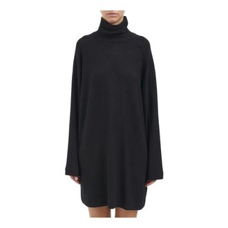 Thom Krom Jurk van Viscose - Dames - Jurken - Zwart - Maat: XS Viscose