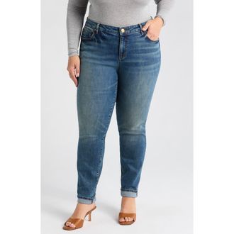 Kut from the Kloth Catherine Mid Rise Boyfriend Jeans in Giving at Nordstrom, Size 16W
