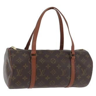 Louis Vuitton Papillon Monogram Canvas Brown Canvas Handbag (Pre-Owned)