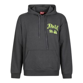 Diesel Hoodies & sweatvesten, Heren, Grijs, L, S-Box T-Aa 2 Sweatshirt