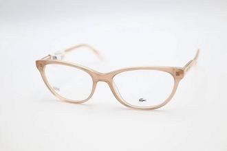 Lacoste Womens L2850 Cat Eye Eyeglasses In Blush