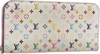 Louis Vuitton Pre-owned Wallets, female, Multicolor, Size: ONE SIZE Pre-owned Canvas Wallet