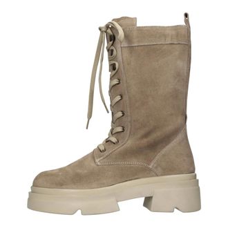 Emanuelle Vee 452M-809-12 Enkellaars - Dames - Schoenen - Beige - Maat: 40 EU Leer