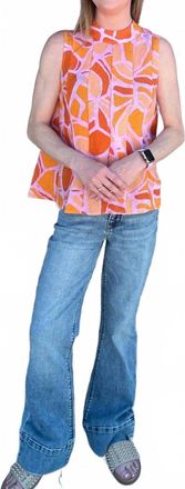 THML Clothing Pattern Summer Top In Orange