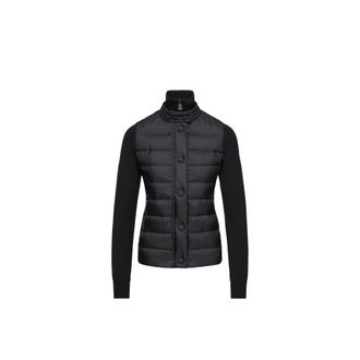 Moncler Moncler Padded Wool Blend Cardigan, Women, Black, Size: Xs