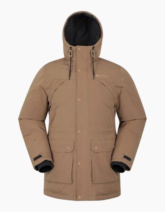 Mountain Warehouse Mens Mountain Warehouse Mens Marlow Waterproof Parka - Brown - Size: 46/Regular