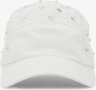 Dolce & Gabbana Cappello in cotone con ricami floreali all-over - DOLCE & GABBANA - gender_Woman
