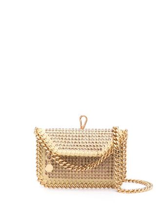 Stella McCartney Falabella crystal-embellished wallet - Giallo