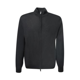 Emporio Armani Volledig gevoerde cardigan van scheerwol - Heren - Vesten - Zwart - L - Wol - Truien & Vesten
