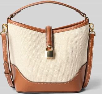 Mango Bucket Bag in Flecht-Optik in Mittelbraun, Gr&ouml;&szlig;e 1