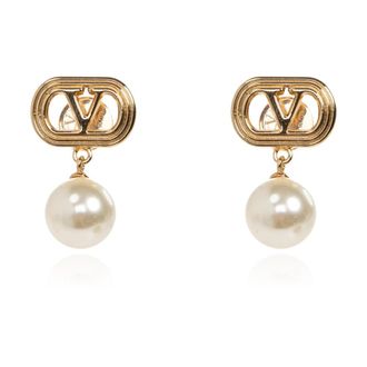 Valentino Garavani Glazen Pareloorbellen - Dames - Oorbellen - Geel - ONE Size - Accessoires