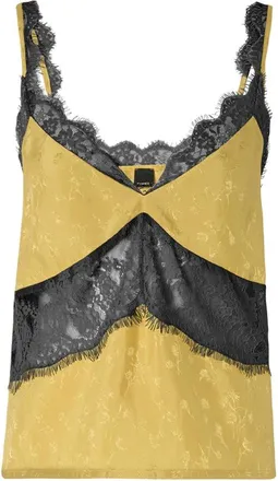 Pinko Pinko, Dames, Tops, Geel, Maat: S