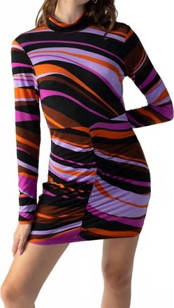 Sanctuary Shirred Skirt Bodycon Mini Dress In Gravity