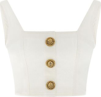 Balmain White Button top