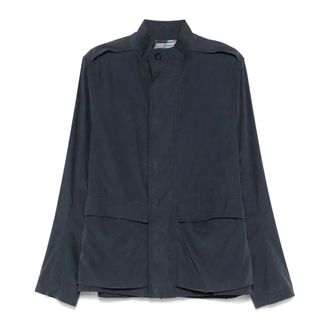 Emporio Armani Blouson-jack met martingale-ceintuur - Heren - Jassen - Blauw - Maat: 2XL