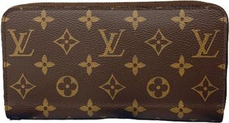 Louis Vuitton Monogram Brown Fuchsia Monogram Long Wallet (Bi-Fold) (Pre-Owned)