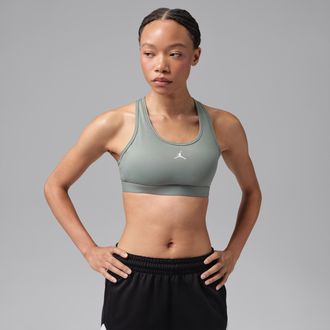 Nike Jordan Womens Jordan Sport Medium-Support Padded Jumpman Bra in Black | FB6872-010