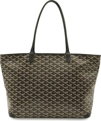 Goyard Black Brown White Coated Canvas Pvc Leather Shoulder Bag Tote Bag (Pre-Owned)