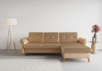 Sit&more Ecksofa &raquo;G&ouml;teborg&laquo; Sitztiefenverstellung und Federkern, wahlweise mit Bettfunktion