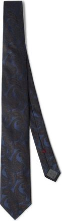 Brunello Cucinelli Cravatta con stampa paisley - Blu