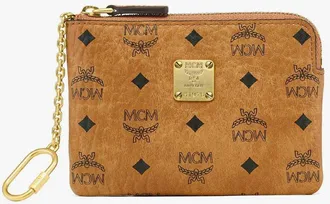 MCM Aren Card Pouch in Visetos
