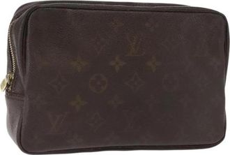 Louis Vuitton Pre-owned Canvas Clutch - Dames - Vintage Clutch - Bruin - ONE Size - Vintage