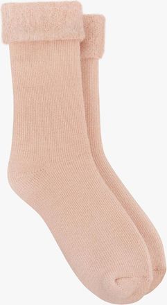Totes Womens Totes Toasties BRUSHED THERMAL BED SOCKS Womens Socks Dusky Pink