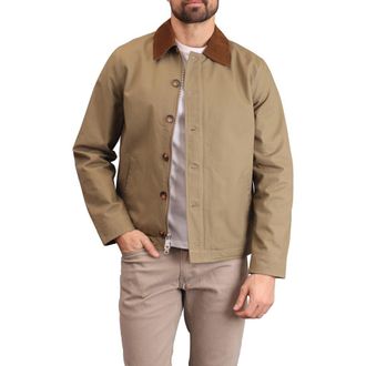 Bagatelle Classic Cotton Work Jacket in Army at Nordstrom, Size Small