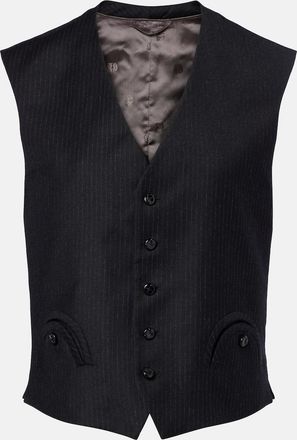 Blaz&eacute; Milano Blaz&eacute; Milano Feral pinstriped virgin wool vest