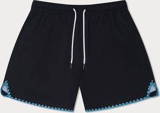 MAVRANS Mens Stitch Swim Short In Navy