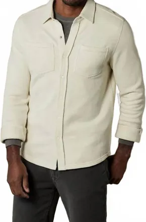 The Normal Brand Looped Terry Shirt In Ecru