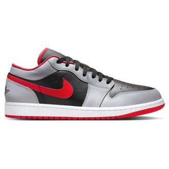 Nike Jordan Mens AJ 1 Low - Basketball Shoes Red/Grey/Black Size 10.0