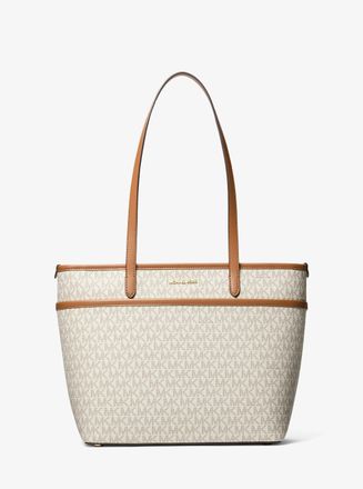 Michael Kors Marlowe Medium Signature Logo Pocket Tote Bag